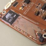 AAUOBC-IV Engineering Model taking up a less than a third of the PCB which it shares with the Attitude Detemination and Control System.